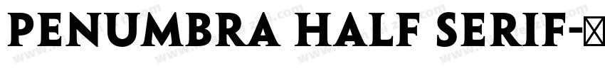 Penumbra Half Serif字体转换